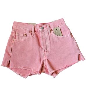 501 Levi's denim pink Shorts size:24